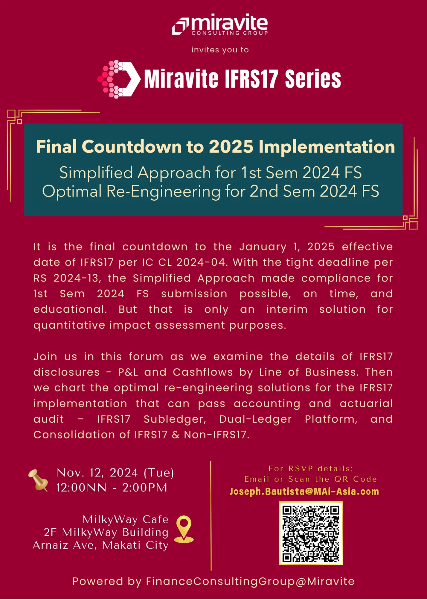 Final Countdown to 2025 Implementation: Simplified Approach for 1st Sem 2024 FS, Optimal Re-Engineering for 2nd Sem 2024 FS