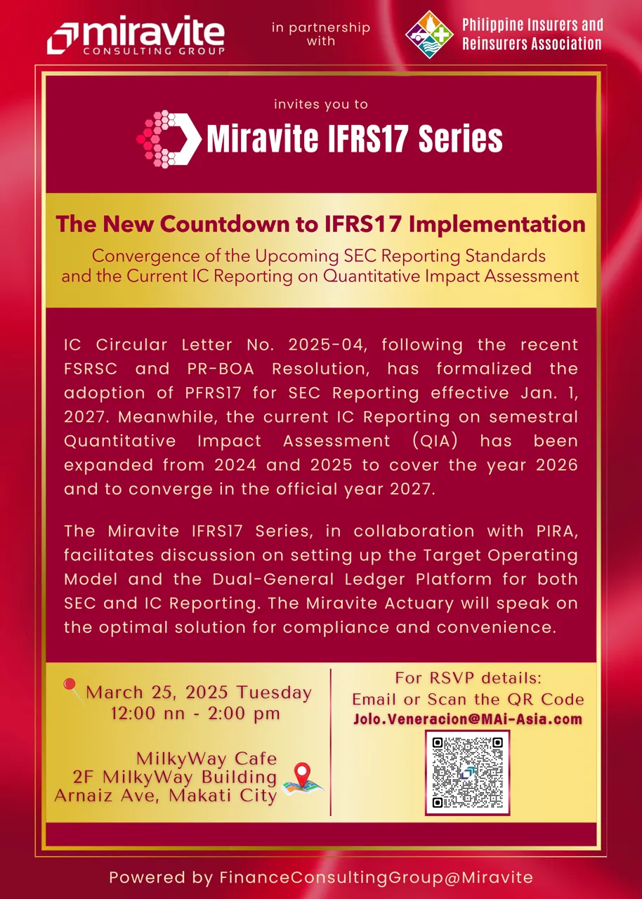 The New Countdown to IFRS17 Implementation: Convergence of the Upcoming SEC Reporting Standards and the Current IC Reporting on Quantitative Impact Assessment